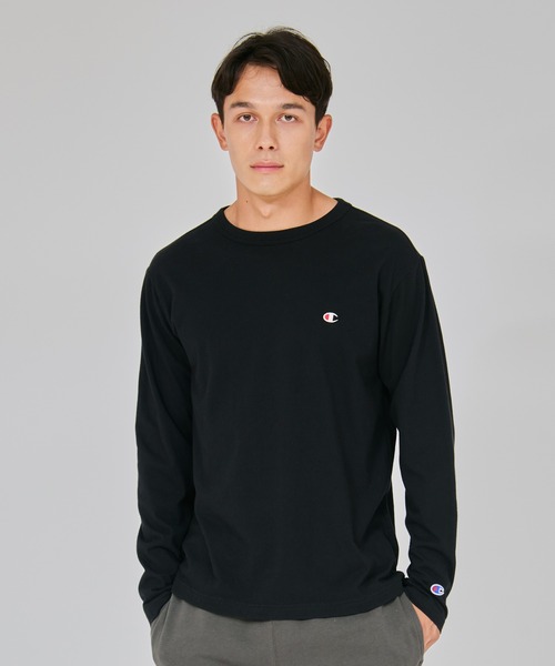 Champion/チャンピオン】メンズ ベーシック ロングスリーブTシャツ（T