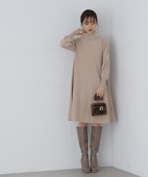 PROPORTION BODY DRESSING | タートルビジューミニニットワンピース / 1213240011(ワンピース)