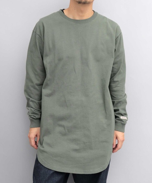 Goodwear(グッドウェア)の「USAコットン 袖リブ レギュラーロングシルエット ラウンドカット ロングスリーブTシャツ レイヤード用(Tシャツ/カットソー・メンズ・ブラック/グレー/ベージュ/ホワイト/グリーン/カーキ/ブラウン系その他/ネイビー/ブラック系その他/ブルー・M/S/L)」の17枚目の写真