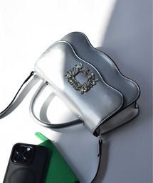 PICCIN | ビジューバックルスカラップバッグ(ハンドバッグ)