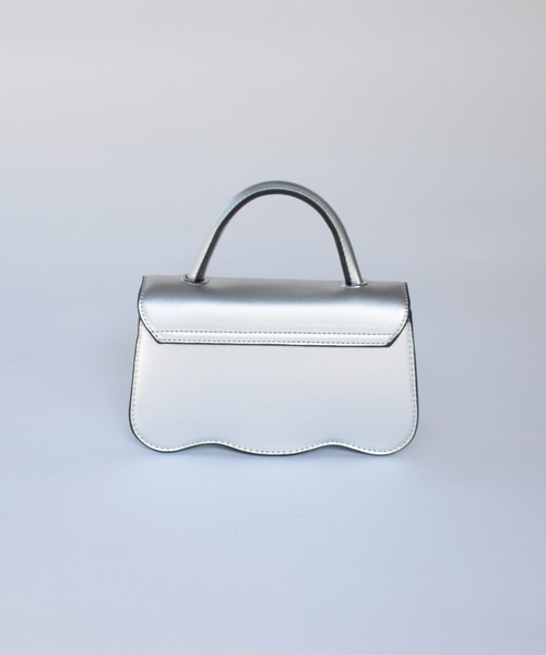 PICCIN（ピッチン）の「ビジューバックルスカラップバッグ（ハンドバッグ・レディース・シルバー/ブラック・FREE）」の9枚目の写真