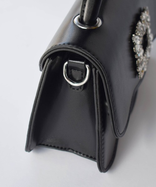 PICCIN（ピッチン）の「ビジューバックルスカラップバッグ（ハンドバッグ・レディース・シルバー/ブラック・FREE）」の16枚目の写真