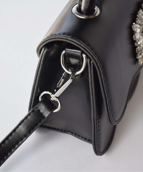 PICCIN（ピッチン）の「ビジューバックルスカラップバッグ（ハンドバッグ・レディース・シルバー/ブラック・FREE）」の17枚目の写真