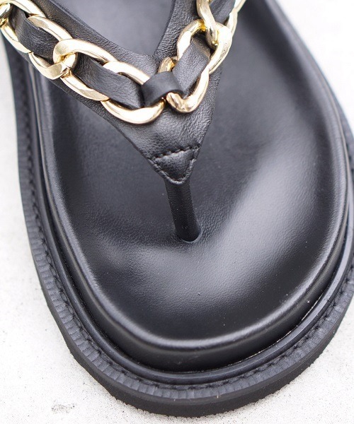 C.E.L.STORE（セルストア）の「CAMINANDO / カミナンド  CHAIN THONG SANDALS 2233W トングサンダル（サンダル・レディース・ブラック・7/6）」の10枚目の写真
