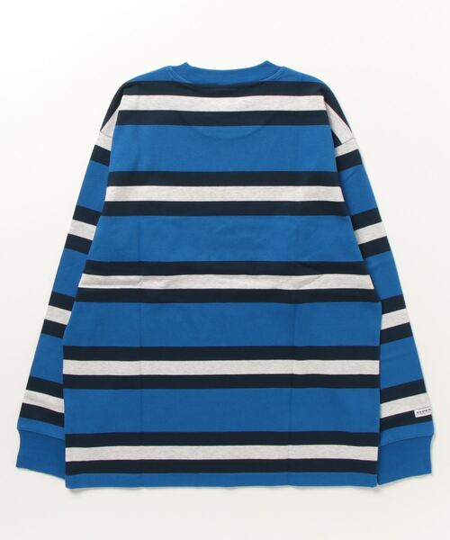 AAPE BY A BATHING APE（エーエイプバイアベイシングエイプ）の「AAPE NOW BORDER LONG SLEEVE TEE（Tシャツ/カットソー・メンズ・ブルー系その他7・LARGE/MEDIUM/XX-LARGE）」の6枚目の写真