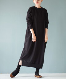 【見た目はON、着心地はOFF。】こなれリラックス 長袖バックタックワンピース