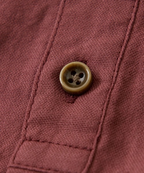CUBE SUGAR（キューブシュガー）の「無地コットンポプリン前タックギャザーシャツ（シャツ/ブラウス・レディース・ボルドー/ネイビー/ナチュラル・M）」の18枚目の写真