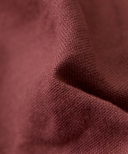 CUBE SUGAR（キューブシュガー）の「無地コットンポプリン前タックギャザーシャツ（シャツ/ブラウス・レディース・ボルドー/ネイビー/ナチュラル・M）」の22枚目の写真