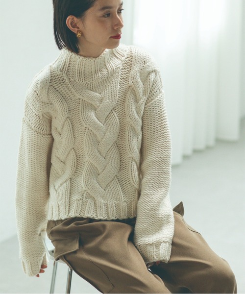 OPAQUE.CLIP（オペークドットクリップ）の「◇ビッグケーブル編み