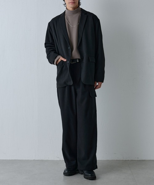 COLONY 2139（コロニートゥーワンスリーナイン）の「ウールライク1サイドカーゴパンツ（カーゴパンツ・メンズ・カーキ/ブラック・LARGE/MEDIUM）」の5枚目の写真