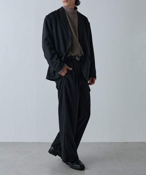 COLONY 2139（コロニートゥーワンスリーナイン）の「ウールライク1サイドカーゴパンツ（カーゴパンツ・メンズ・カーキ/ブラック・LARGE/MEDIUM）」の8枚目の写真