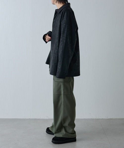 COLONY 2139（コロニートゥーワンスリーナイン）の「ウールライク1サイドカーゴパンツ（カーゴパンツ・メンズ・カーキ/ブラック・LARGE/MEDIUM）」の15枚目の写真