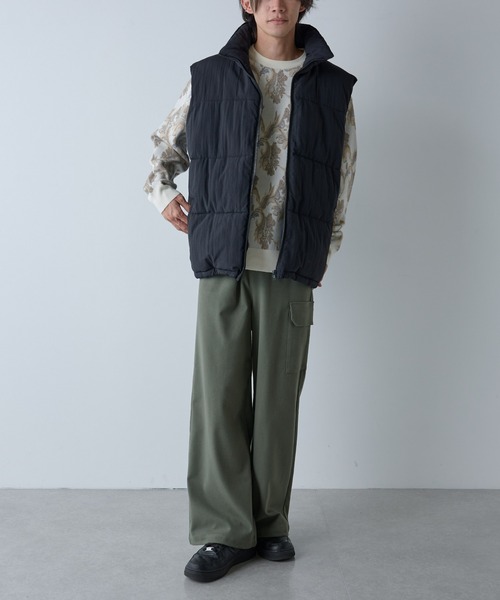 COLONY 2139（コロニートゥーワンスリーナイン）の「ウールライク1サイドカーゴパンツ（カーゴパンツ・メンズ・カーキ/ブラック・LARGE/MEDIUM）」の9枚目の写真