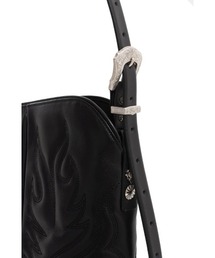 新品未使用　TOGA Western shoulder bag ブラック　レザー TOGA TOO/トーガトゥ】Western shoulder bag half：ショルダー