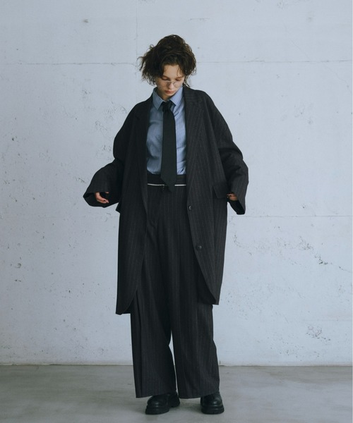 Six M(シックスエム)の「【Six M/シックスエム】BIGBIGジャケット(テーラードジャケット・レディース・ブラック/グレー/チャコールグレー・FREE)」の10枚目の写真