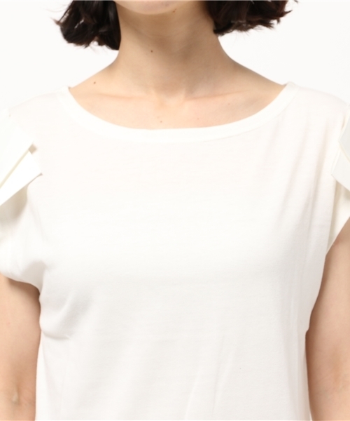 OUTLET(アウトレット)の「【who's who Chico】BIGリボンモチーフT(Tシャツ/カットソー・レディース・オフホワイト・FREE)」の5枚目の写真