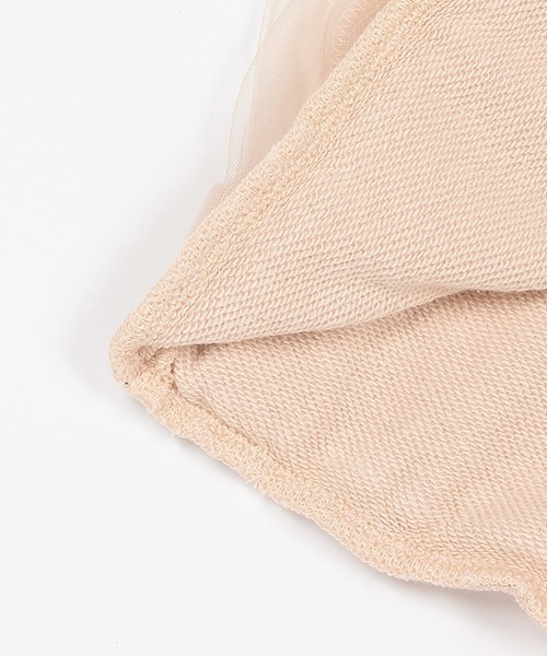 petit main（プティマイン）の「【AJUGA.】チュールトレーナー★（スウェット・キッズ・ブラック/アイボリー/ライトピンク・80ｃｍ/90cm/100cm/110cm/120cm/130cm）」の14枚目の写真