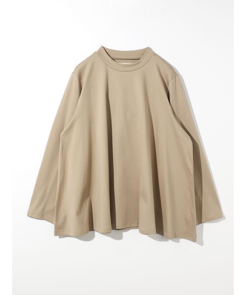 MIDIUMISOLID（ミディウミソリッド）の「MIDIUMISOLID for Ladies Aラインプルオーバー（Tシャツ/カットソー・レディース・チャコールグレー/ベージュ/ブラック・FREE）」の3枚目の写真