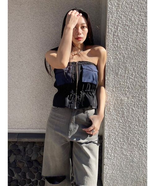 美品Curensologyミリタリービスチェ 美品Curensologyミリタリービスチェ