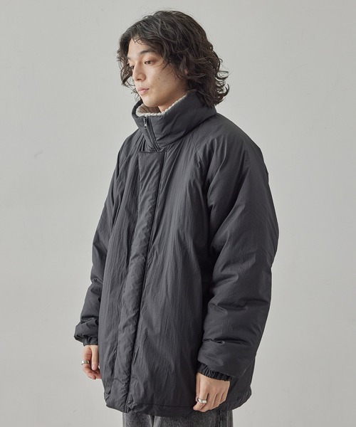 JUNRED(ジュンレッド)の「LOOSE MILITARY ZIP BLOUSON - ルーズミリタリージップブルゾン(ブルゾン・メンズ・ブラック/グレー系その他/チャコールグレー・S/M/L)」の6枚目の写真