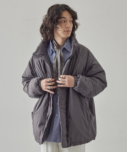 JUNRED(ジュンレッド)の「LOOSE MILITARY ZIP BLOUSON - ルーズミリタリージップブルゾン(ブルゾン・メンズ・ブラック/グレー系その他/チャコールグレー・S/M/L)」の14枚目の写真