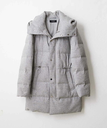 MICHEL KLEIN HOMME    | ツイードロングダウンコート(ダウンジャケット/コート)