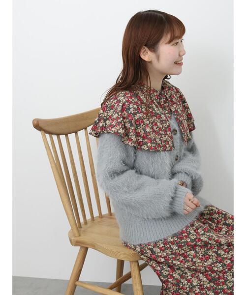 ehka sopo（エヘカソポ）の「花柄ケープワンピース（ワンピース・レディース・オレンジ/ブラウン/ピンク・F）」の12枚目の写真