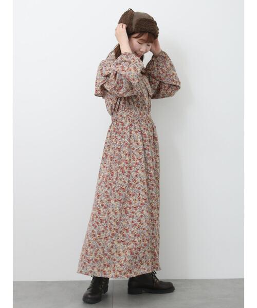 ehka sopo（エヘカソポ）の「花柄ケープワンピース（ワンピース）」 - WEAR