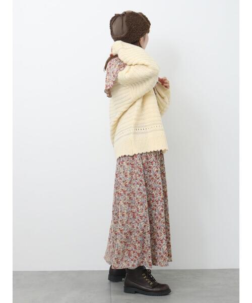 ehka sopo（エヘカソポ）の「花柄ケープワンピース（ワンピース・レディース・オレンジ/ブラウン/ピンク・F）」の20枚目の写真