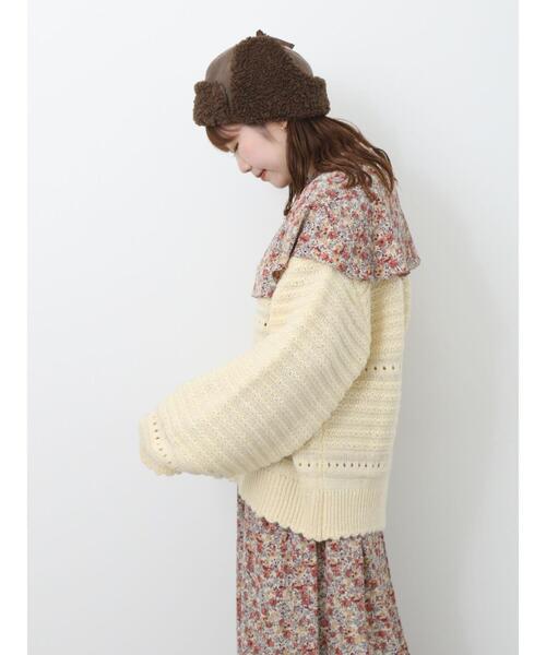 ehka sopo（エヘカソポ）の「花柄ケープワンピース（ワンピース・レディース・オレンジ/ブラウン/ピンク・F）」の21枚目の写真