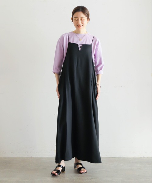 NOMBRE IMPAIR（ノンブルアンペール）の「ブロッサムツイル　キャミワンピース（ワンピース・レディース・チャコールグレー/ブラック・FREE）」の13枚目の写真