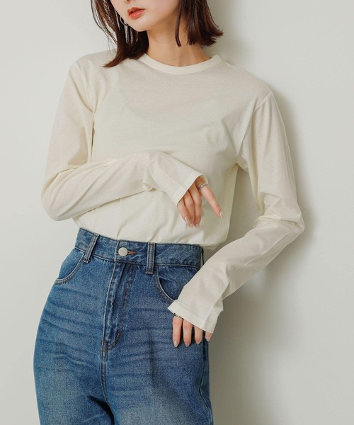 セール】シアーロングスリーブTシャツ（Tシャツ/カットソー