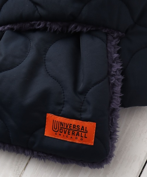 UNIVERSAL OVERALL（ユニバーサルオーバーオール）の「【UNIVERSAL OVERALL/ユニバーサルオーバーオール】ウェーブキルトマフラー/差し込み（マフラー・メンズ・ダークグリーン/ベージュ/ブラウン/ネイビー・FREE）」の8枚目の写真