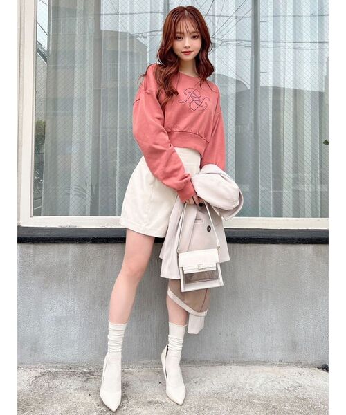 RESEXXY（リゼクシー）の「ハイウエストショートパンツ（その他パンツ・レディース・チャコールグレー/ブラック/アイボリー・FREE）」の11枚目の写真