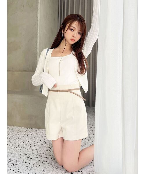 RESEXXY（リゼクシー）の「ハイウエストショートパンツ（その他パンツ・レディース・チャコールグレー/ブラック/アイボリー・FREE）」の20枚目の写真