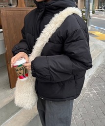【低身長サイズあり】中綿フードショートブルゾン