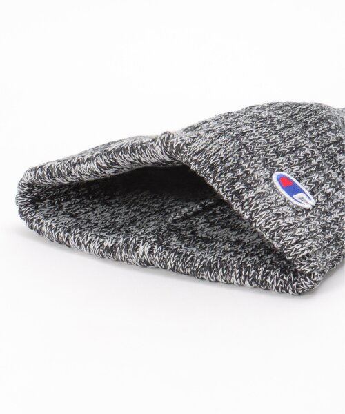 Champion（チャンピオン）の「Champion チャンピオン コットンアクリルワッチ（ニットキャップ/ビーニー・メンズ・ブラック/チャコールグレー/グレー・FREE）」の4枚目の写真