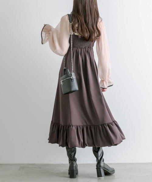 OLIVE des OLIVE(オリーブデオリーブ)の「【WEB限定】マルチウェイバルーンワンピース 1041180050(ドレス・レディース・ブラック/ブラウン・FREE)」の10枚目の写真