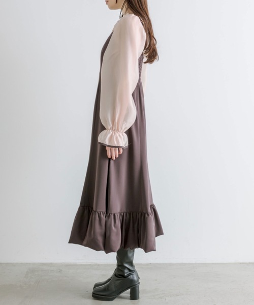 OLIVE des OLIVE(オリーブデオリーブ)の「【WEB限定】マルチウェイバルーンワンピース 1041180050(ドレス・レディース・ブラック/ブラウン・FREE)」の7枚目の写真
