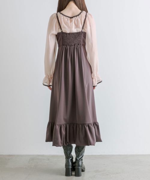 OLIVE des OLIVE(オリーブデオリーブ)の「【WEB限定】マルチウェイバルーンワンピース 1041180050(ドレス・レディース・ブラック/ブラウン・FREE)」の6枚目の写真