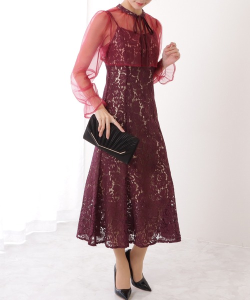 Lace Ladies(レースレディース)の「ビジューライン 2WAY スクエア プリーツ バッグ(クラッチバッグ・レディース・アイボリー/ブラック/グレー・FREE)」の7枚目の写真