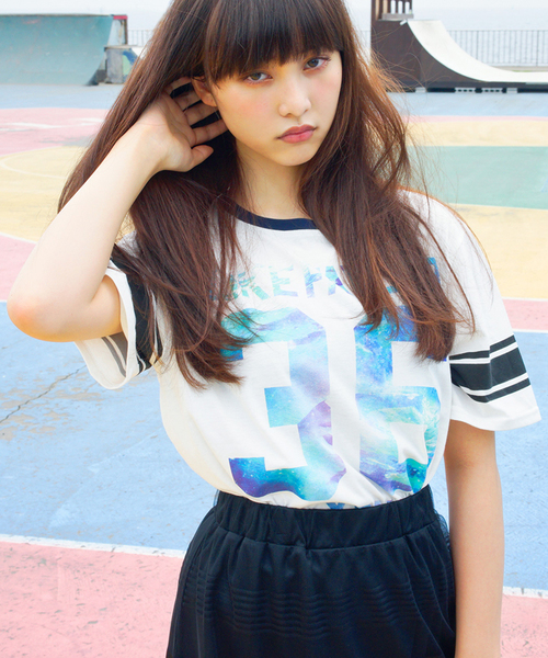 WEGO(ウィゴー)の「WEGO/リゾートメッシュTシャツ(Tシャツ/カットソー・レディース・オフホワイト/その他1・FREE)」の1枚目の写真