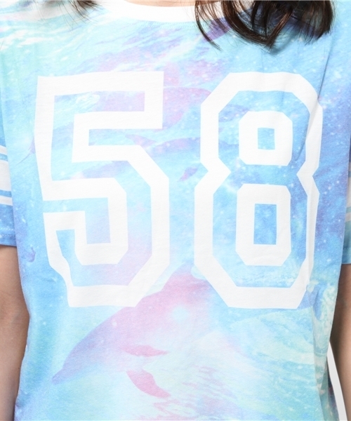 WEGO(ウィゴー)の「WEGO/リゾートメッシュTシャツ(Tシャツ/カットソー・レディース・オフホワイト/その他1・FREE)」の9枚目の写真