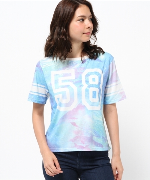 WEGO(ウィゴー)の「WEGO/リゾートメッシュTシャツ(Tシャツ/カットソー・レディース・オフホワイト/その他1・FREE)」の14枚目の写真