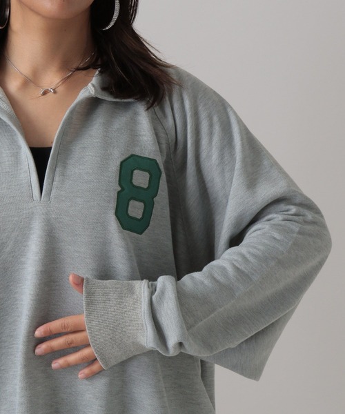 FOREVER 21(フォーエバー トゥエンティーワン)の「スキッパービッグスウェット(スウェット・レディース・ブルー/グレー/ブラック・FREE)」の7枚目の写真