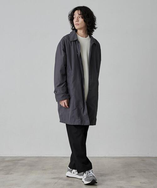 coen（コーエン）の「ナイロングログランステンカラーコート（ステンカラーコート・メンズ・ダークグレー/ブラック・L/M/S/XL）」の16枚目の写真