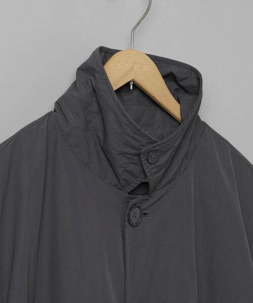 coen（コーエン）の「ナイロングログランステンカラーコート（ステンカラーコート・メンズ・ダークグレー/ブラック・L/M/S/XL）」の22枚目の写真