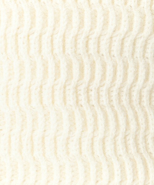 OPAQUE.CLIP（オペークドットクリップ）の「◆ウエーブ柄クルーネックリブニット【洗濯機洗い可】（ニット/セーター・レディース・ナチュラル/ブラック/ホワイト/ブルー・40/38/36/42/34）」の19枚目の写真