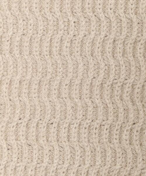 OPAQUE.CLIP（オペークドットクリップ）の「◆ウエーブ柄クルーネックリブニット【洗濯機洗い可】（ニット/セーター・レディース・ナチュラル/ブラック/ホワイト/ブルー・40/38/36/42/34）」の21枚目の写真