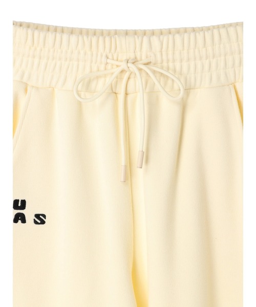 DURAS(デュラス)の「Backprint line pants(スウェットパンツ・レディース・チャコールグレー/ピンク/アイボリー・FREE)」の5枚目の写真